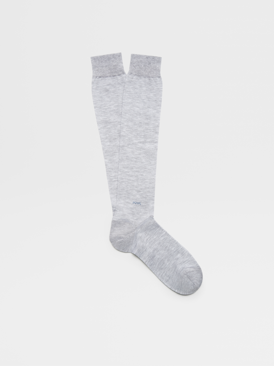 Flannel Grey Everyday Triple X Cotton Blend Mid Calf Socks